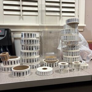 Clothing Size Stickers